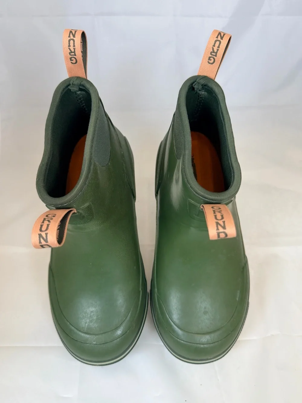 Grundens Deviation 6” Waterproof  Ankle Green Rubber Boots